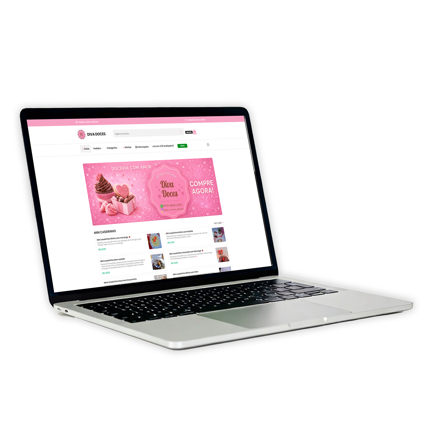 Demonstração desktop - Notebook